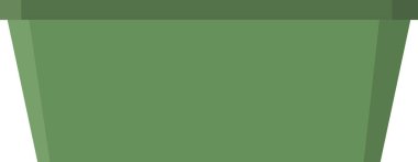 yeşil kap, beyaz arkaplanda vektör illüstrasyonu.