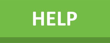 yeşil arkaplanda izole edilmiş yardımcı vektör simgesi