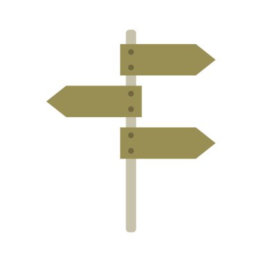 izole edilmiş ok ve yol işareti tasarımı