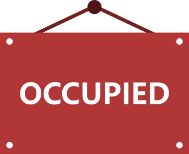 Tek izole kırmızı Etiket'i vektör çizim