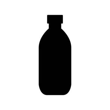 Şeffaf bir arka planda şişe vektör çizimi. Birinci kalite semboller. Konsept ve tasarım için simgeler.