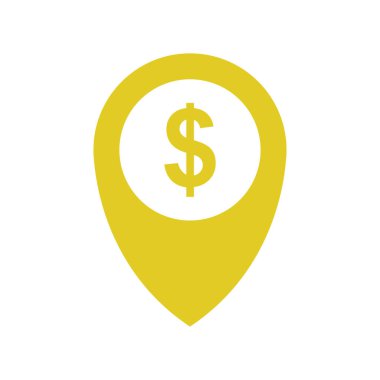 Harita PIN konumu vektör simgesi