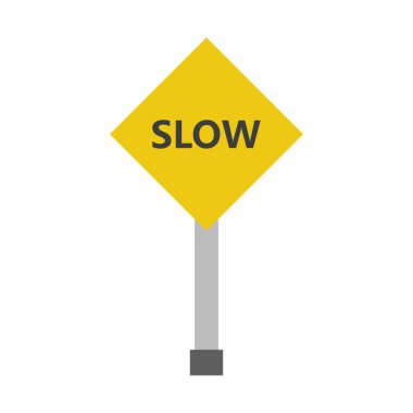 Bir hız ile yol işareti