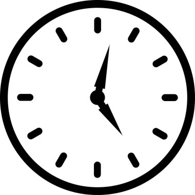 Alarm saat simgesi ana hat biçiminde