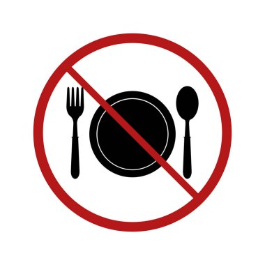 hayır ya da dur işareti. vektör illüstrasyonu