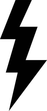 Yıldırım cıvata vektör simgesi