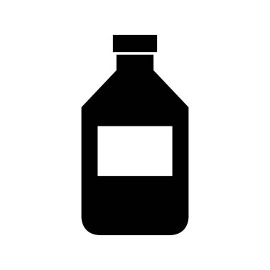 Şişe simgesi beyaz arka plan üzerinde