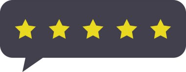 derecelendirme vektörü düz simgesi