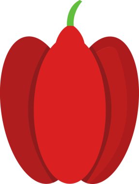 Biber. Web simgesi basit illüstrasyon