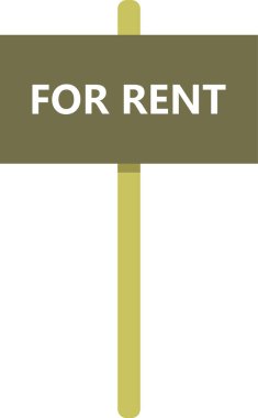 Kira simgesi vektör illüstrasyonu için