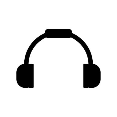 kulaklık vektörü düz simge