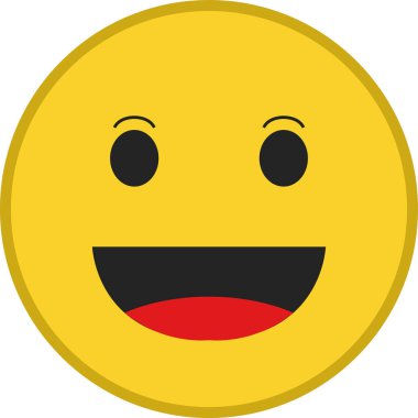 Mutlu simge simgesi. vektör illüstrasyonu