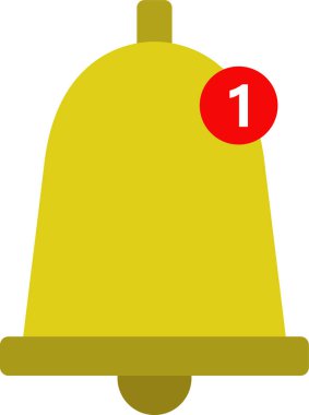 Çan Düz Vektör Simgesi