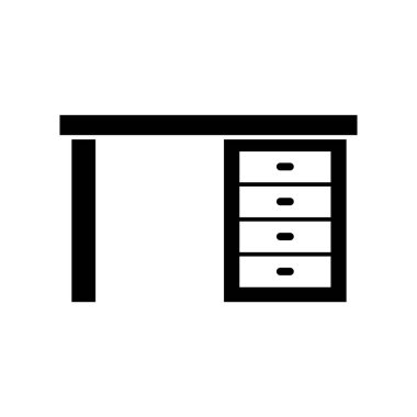 Çekmece simgesi vektör illüstrasyonu