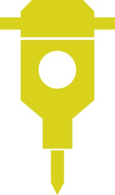 Boya silindiri simgesi. Web için boya silindirli vektör simgesinin özet çizimi