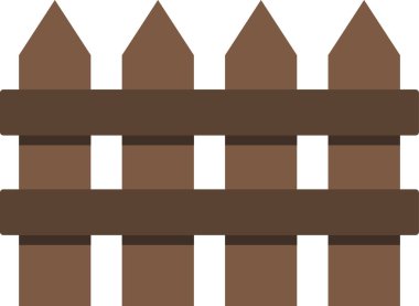 çit vektör simgesi çizimi