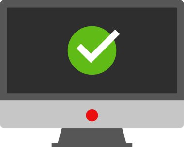 işaret simgesini işaretle, vektör illüstrasyonu