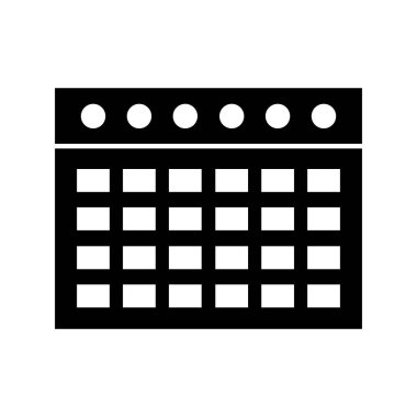 takvim vektörü düz simgesi