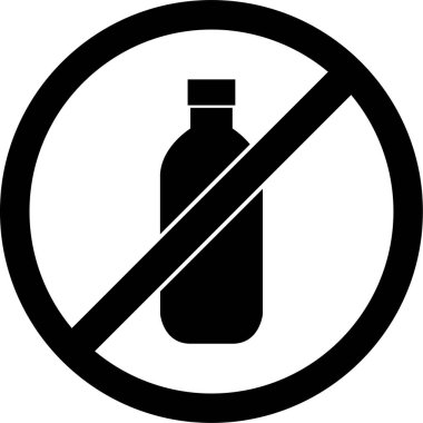 şişe simgesi vektör illüstrasyonu