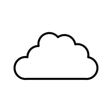 bulut vektörü ince çizgi simgesi