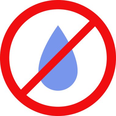 Su damlası yok. resimleme tasarımı