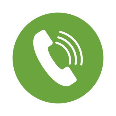 Telefon arama vektör simgesi. Bu düz yuvarlak kare düğme gri ve gri renkler kullanır ve beyaz arkaplanda izole edilir