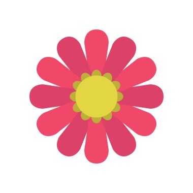 Dekoratif güzel izole simge çiçek