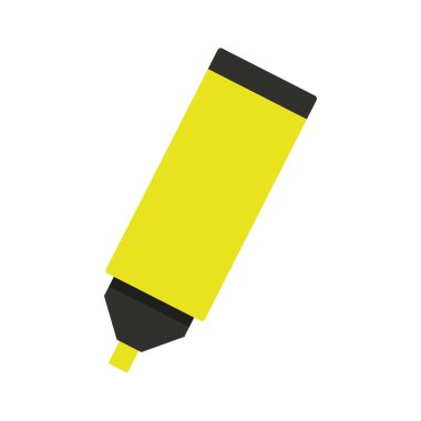 Sarı kalem, vektör simgesi