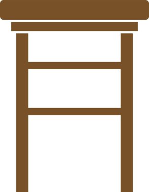 Merdiven. Web simgesi basit illüstrasyon