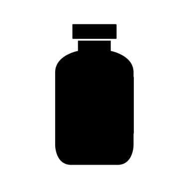 Tıp şişe simge vektör çizim tasarımı