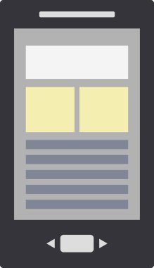 Web simgesi, basit vektör illüstrasyonu