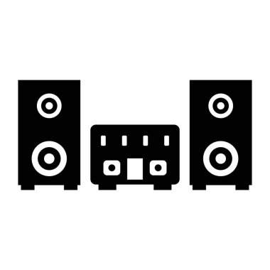 ses simgesi vektör çizim logo şablonu taşıyıcısı