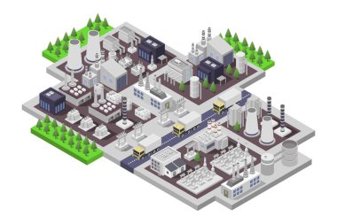 3d vektörü izometrik illüstrasyon.