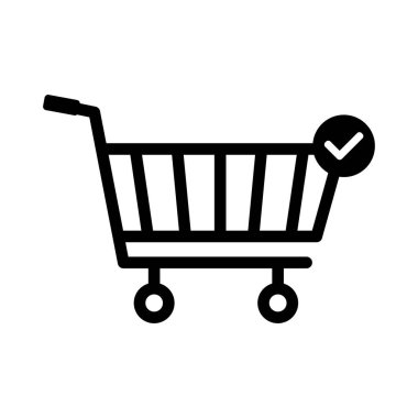 Bir alışveriş arabasının vektör çizimi