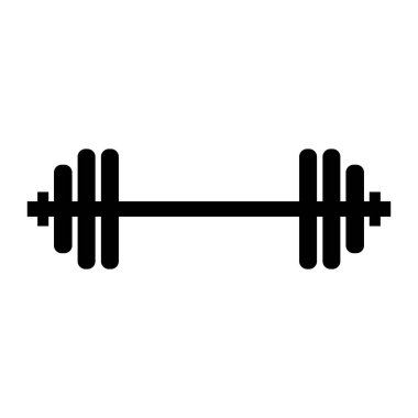 halter simgesi beyaz arkaplan vektör illüstrasyonunda izole edildi