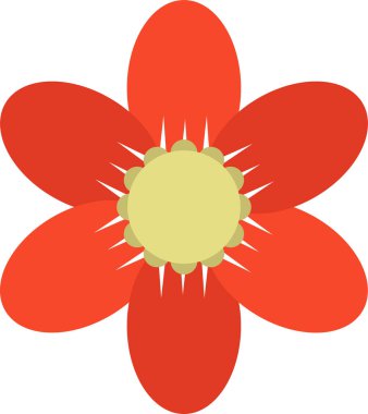 Çiçek. Web simgesi basit illüstrasyon