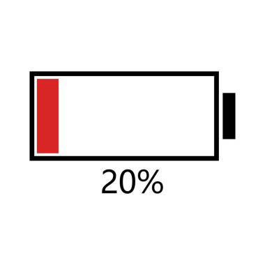 Pil seviyesi göstergesi. pil seviyesi simgesi
