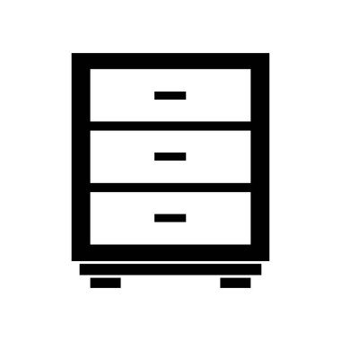 kabine vektörü ince çizgi simgesi