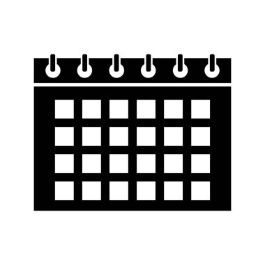 Takvim simgesi vektörü. Takvim sembolü. takvim simgesi
