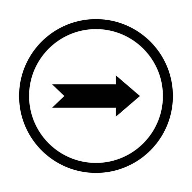 Ok. Web simgesi basit illüstrasyon