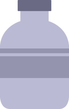 Şişe yiyecek ikonunu düz bir şekilde iç