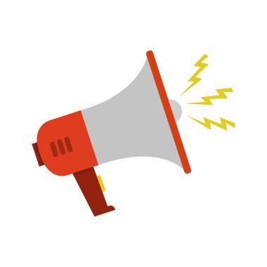 Konuşma hoparlörlü megafon