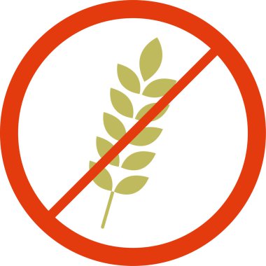 yiyecek simgesi yok, vektör illüstrasyonu