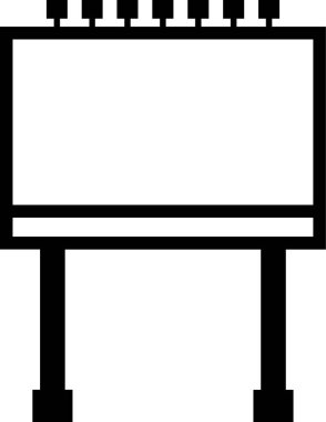 vektör çizim reklam panosu