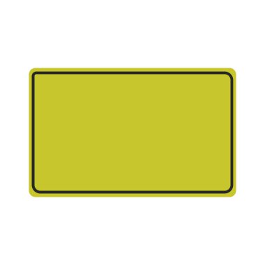 Boş sarı işaret simgesi. vektör