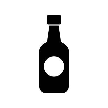 bira şişesi düz vektör simgesi