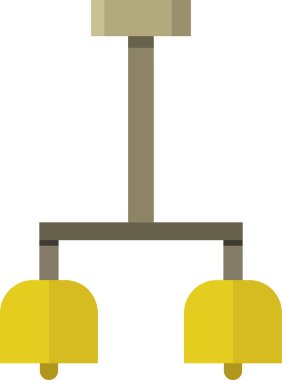 Işık lambası simgesi, vektör illüstrasyonu