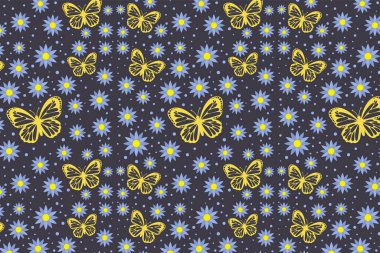 Kelebeklerle kusursuz desen