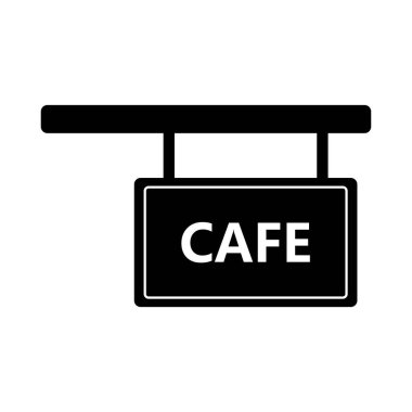 Kafe logo simgesi vektör illüstrasyonu