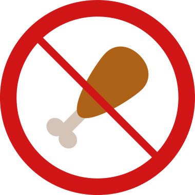 Çapraz işaretli yasak.